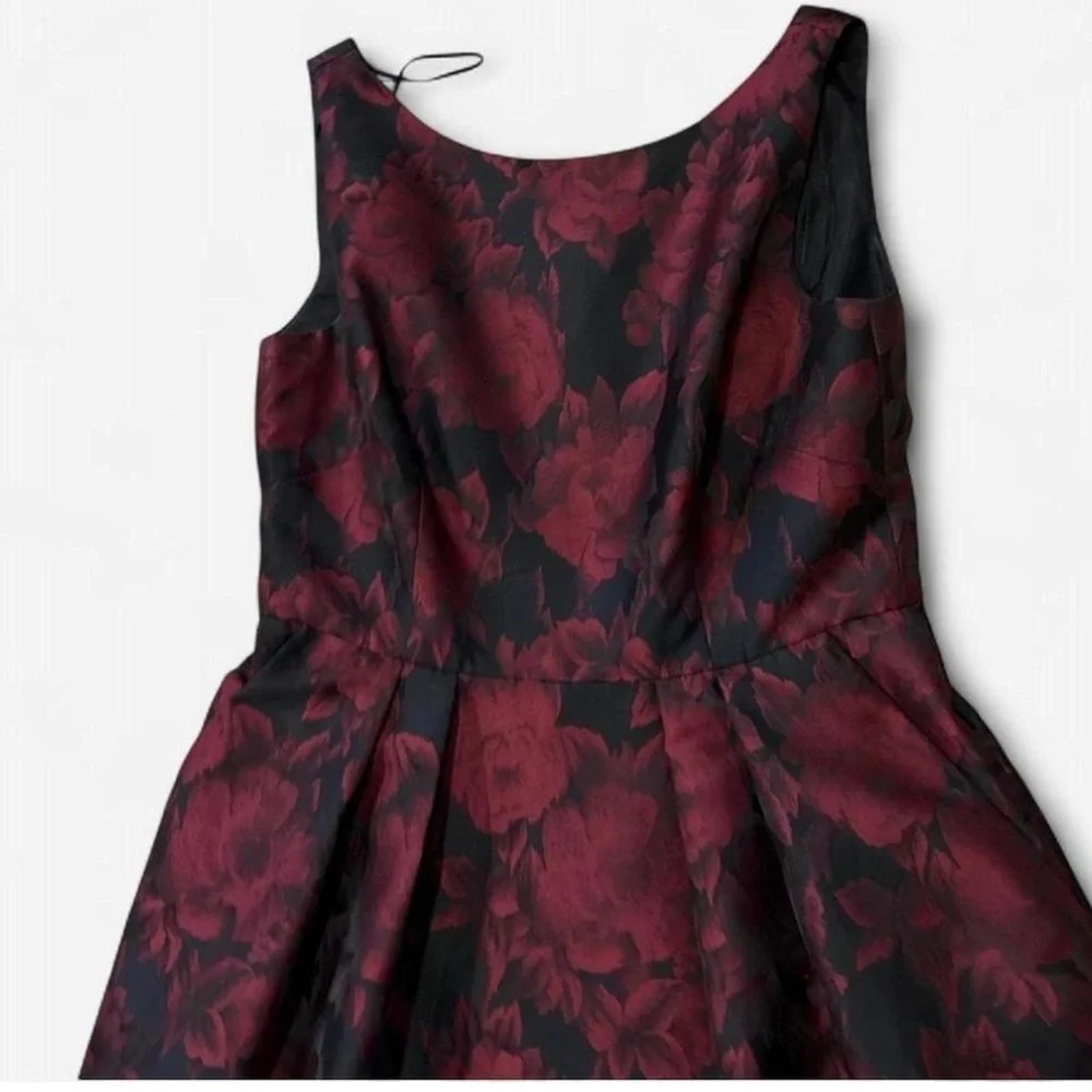 Alex Evenings  Women Formal Dress - Black and Red Floral - Picture 4 of 9